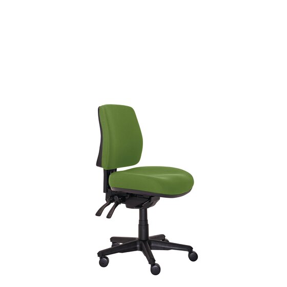 Buro Roma 3 Lever Mid Back Chair – Green Fabric