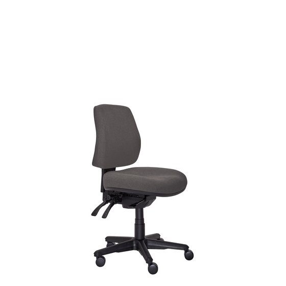 Buro Roma 3 Lever Mid Back Chair – SafeTex Charcoal Fabric
