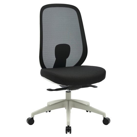 Buro Force Ergonomic Office Chair – Light Grey Frame, Black Seat