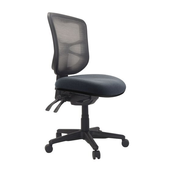 Buro Metro Ergonomic Office Chair with Seat Slide – SafeTex Charcoal Fabric, Nylon Base