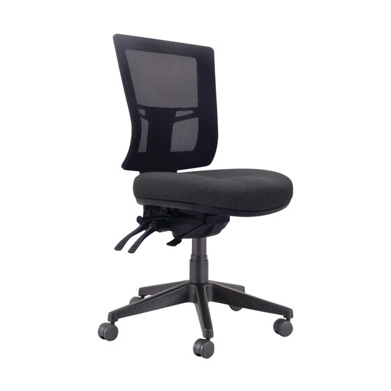 Buro Metro II 24/7 Task Chair – Nylon Base, SafeTex Charcoal Fabric | Multi-Shift Ergonomic Seating