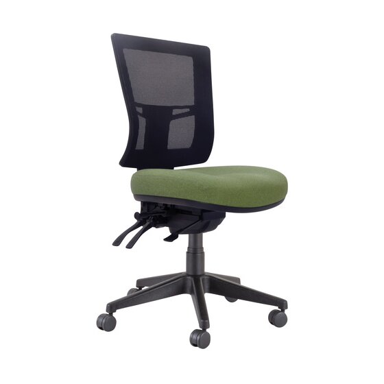 Buro Metro II 24/7 Chair – Nylon Base, SafeTex Olive Fabric | Multi-Shift Workstation Seating