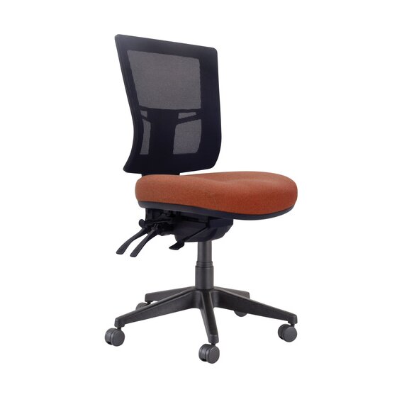 Buro Metro II 24/7 Task Chair – SafeTex Rust Fabric, Nylon Base
