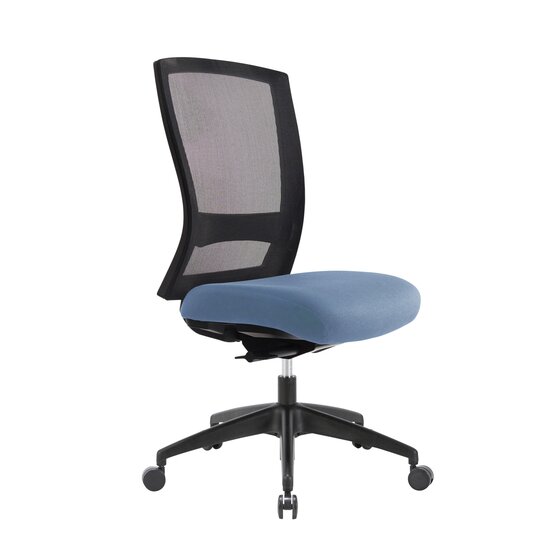 Buro Mentor Mesh Chair – SafeTex Rust Cobalt Fabric, Nylon Base