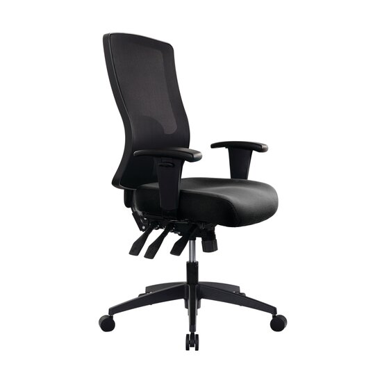 Buro Tidal Mesh Arms Office Chair – Black | Australian Made Ergonomic Seating