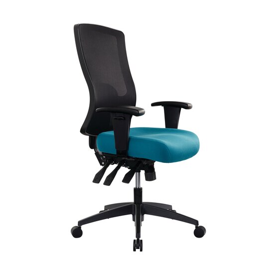 Buro Tidal Mesh Arms Office Chair – Teal | Australian Made Ergonomic Seating