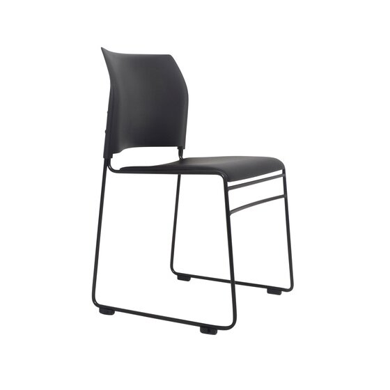 Buro Maxim Sled Chair, Black Frame – Stacking Conference & Meeting Room Seating