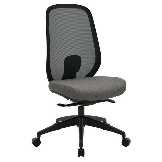 Buro Force Ergonomic Office Chair – Black Frame, Grey Seat