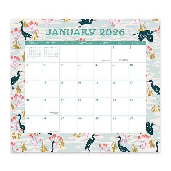 Orange Circle 2026 Catching Color Magnetic Monthly Pad – 244 x 216 mm