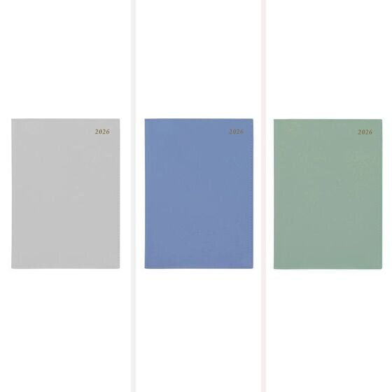Cumberland 2026 Soho Diary A4 Day-to-Page Assorted Colours