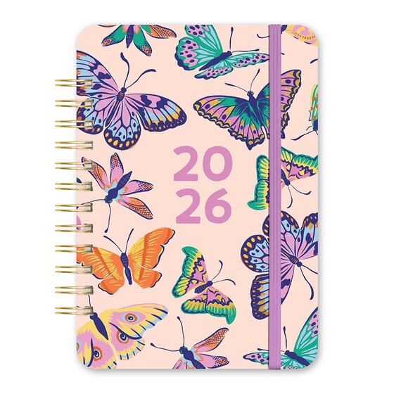 Orange Circle 2026 Catching Color WTV Diary – 146 × 210 mm Planner with Budget Tracker & Tear-Off Lists