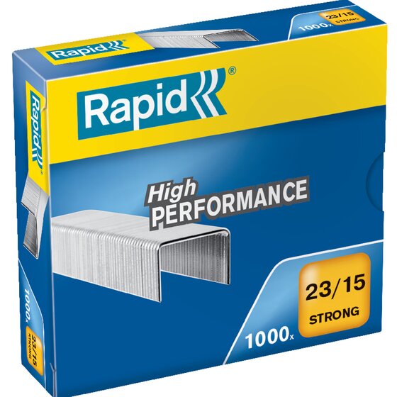 Rapid Strong Staples 23/15mm – Box of 1000 | Heavy-Duty Paper Binding