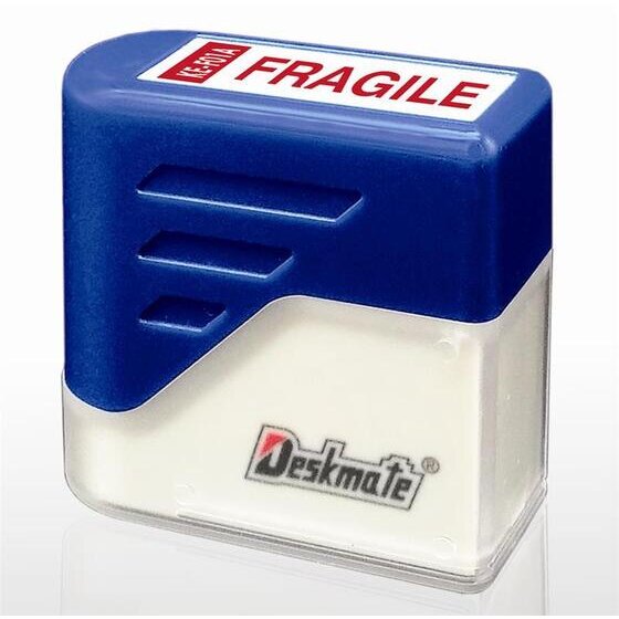 DESKMATE Pre-Ink Office Stamp – FRAGILE (Red)