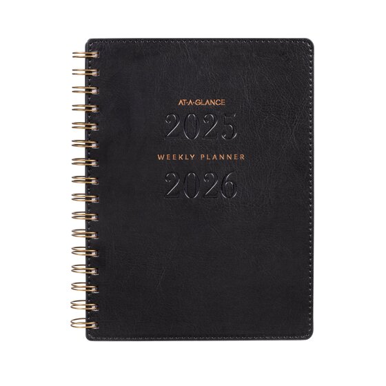 At-A-Glance Signature Financial Year Diary A5 Week-to-View 2025/26