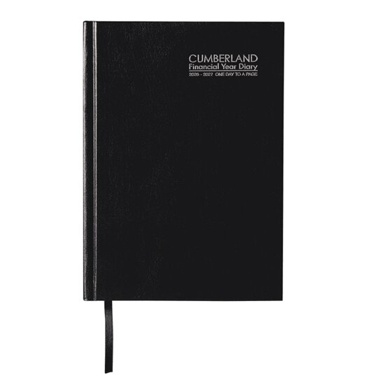 Cumberland FY26/27 Casebound Diary A5 – Black