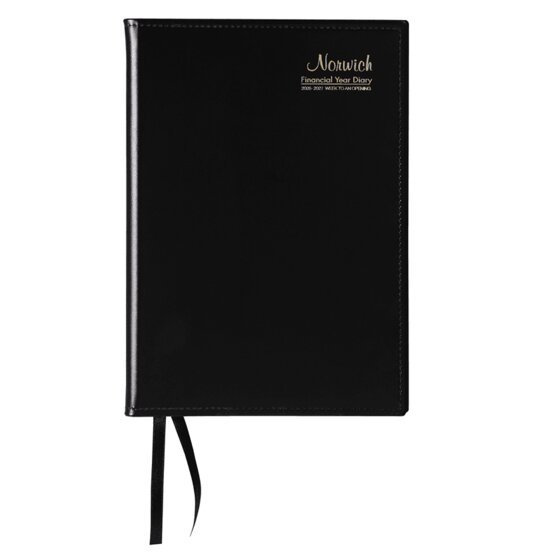 Cumberland Norwich A5 Diary FY26/27 – Week-to-View, Black