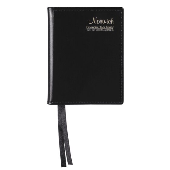 Cumberland FY26/27 Norwich Diary – A6 Pocket, Week-to-View, Black