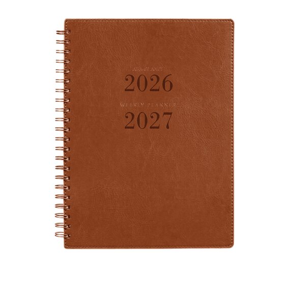 AT-A-GLANCE Signature FY 2026/27 A4 Diary – Brown