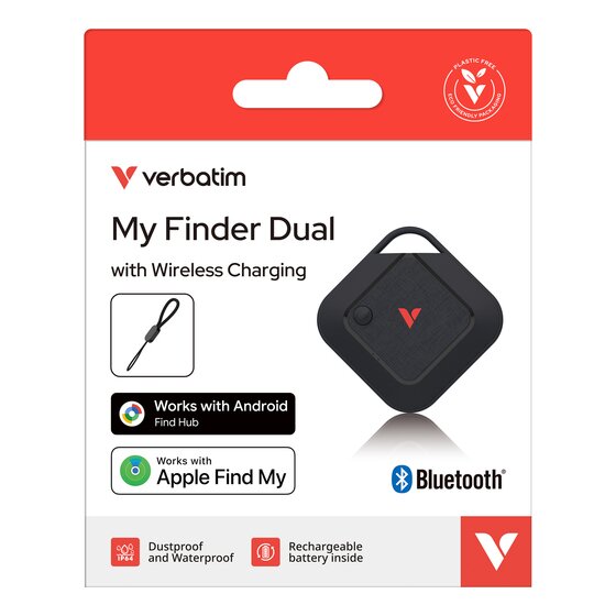 Verbatim My Finder Dual Wireless Tracker – Apple & Android Compatible