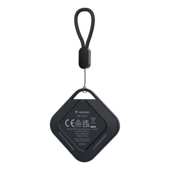 Verbatim My Finder Dual Wireless Tracker – Apple Find My & Google Find Hub | IP64, Rechargeable