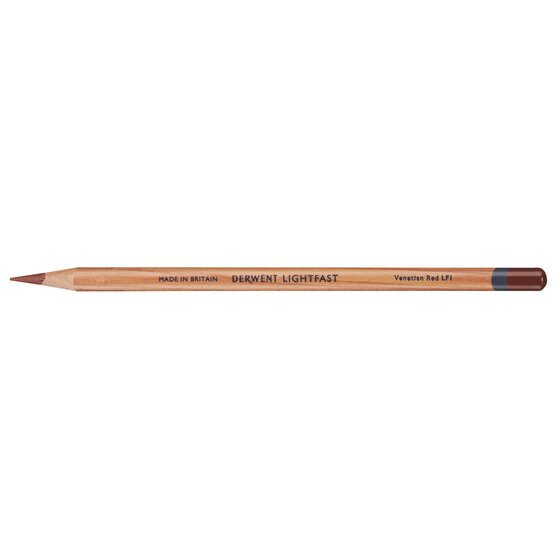 Derwent Lightfast Pencil – Venetian Red | 100-Year Lightfast Coloured Pencil for Professional Artists
