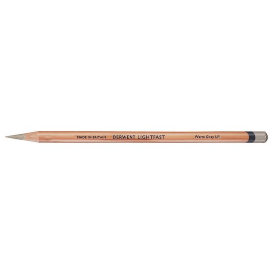 Derwent Lightfast Pencil – Warm Grey | Opaque Laydown, 100-Year Fade Resistance