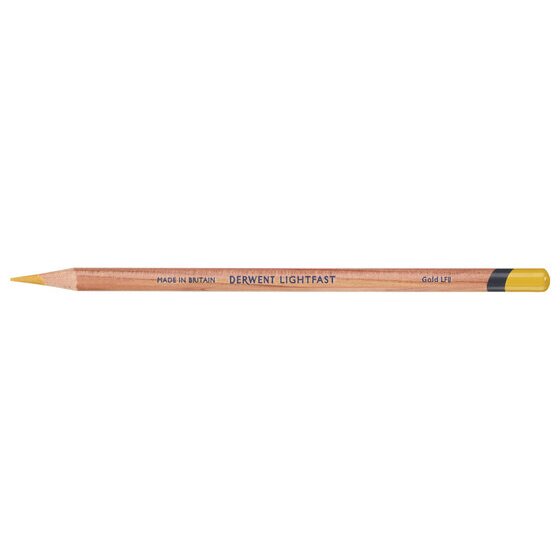 Derwent Lightfast Pencil – Gold | 100-Year Lightfastness for Artists