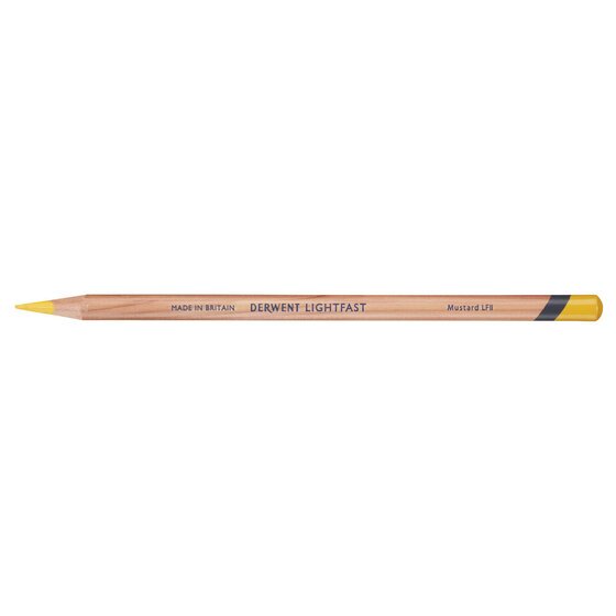 Derwent Lightfast Pencil – Mustard | 100-Year Lightfastness for Artists