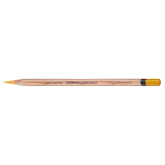 Derwent Lightfast Pencil – Amber Gold | 100-Year Lightfastness for Artists