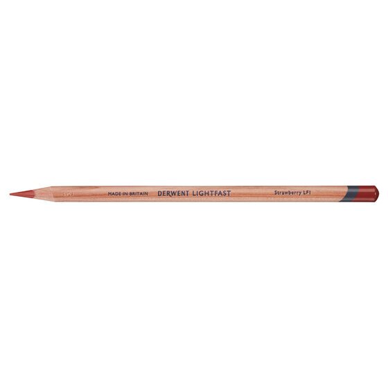 Derwent Lightfast Pencil – Strawberry | Oil-Based Core, Up to 100-Year Colour Stability