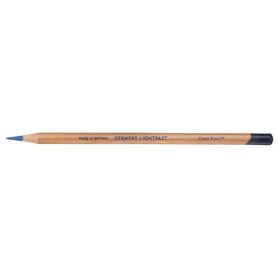 Derwent Lightfast Pencil – Ocean Blue | Oil-Based Core, 100-Year Lightfastness