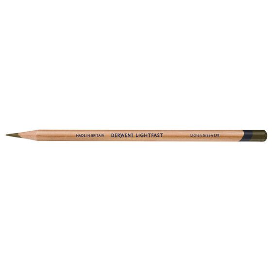 Derwent Lightfast Pencil – Lichen Green | 100-Year Lightfast Artist Coloured Pencil