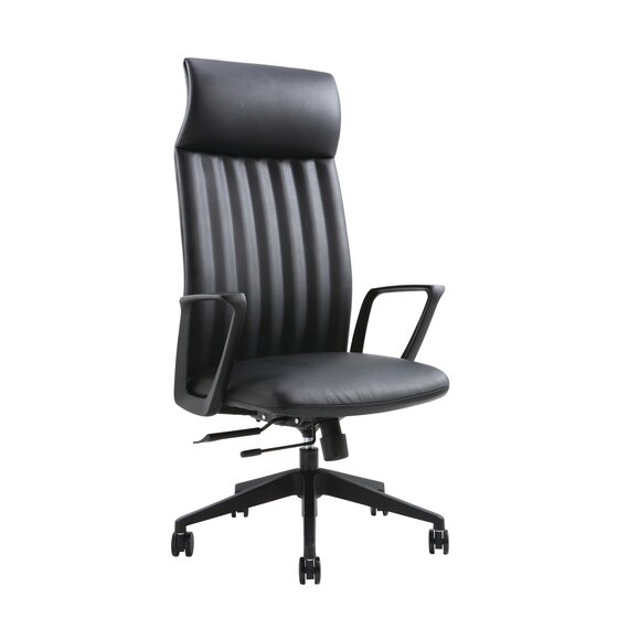 Buro Artemis High Back Office Chair – Ribbed Design, Anti-Microbial PU, GREENGUARD Gold