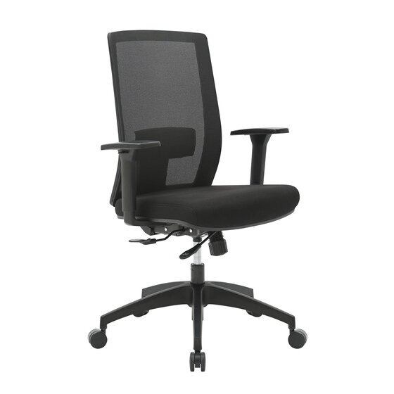Buro Mantra Ergonomic Task Chair with Arms – Mesh Back, Lumbar Support, Adjustable Seat