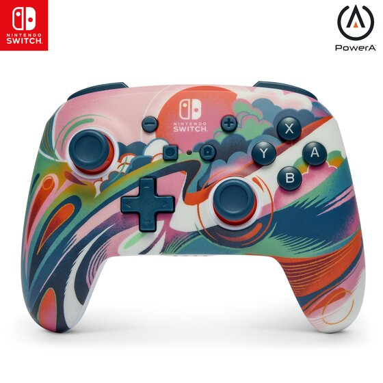 PowerA Enhanced Wireless Controller – Liquid Sunset | Nintendo Switch, OLED & Lite