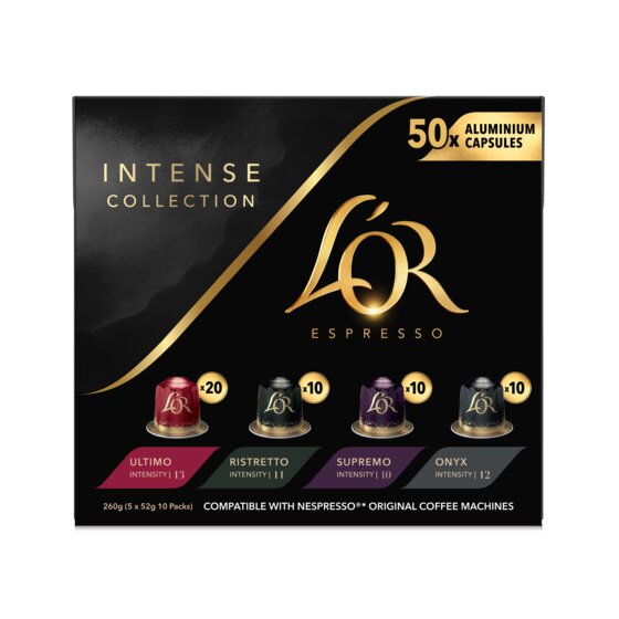 L'OR Intense Collection Mix Variety – 50 Espresso Capsules