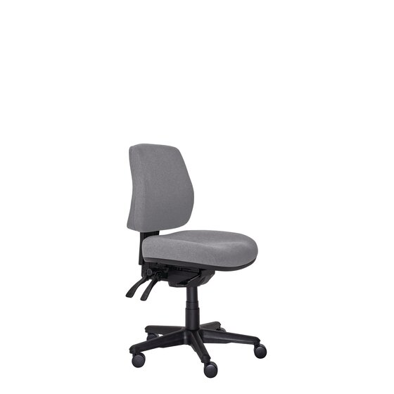 Buro Roma 3 Lever Mid Back Office Chair – SafeTex Smoke Fabric
