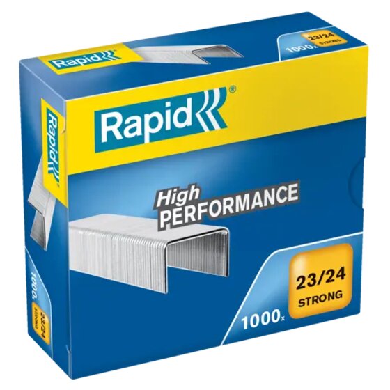 Rapid Strong Staples 23/24mm – Box of 1000 | Binds 150–210 Sheets