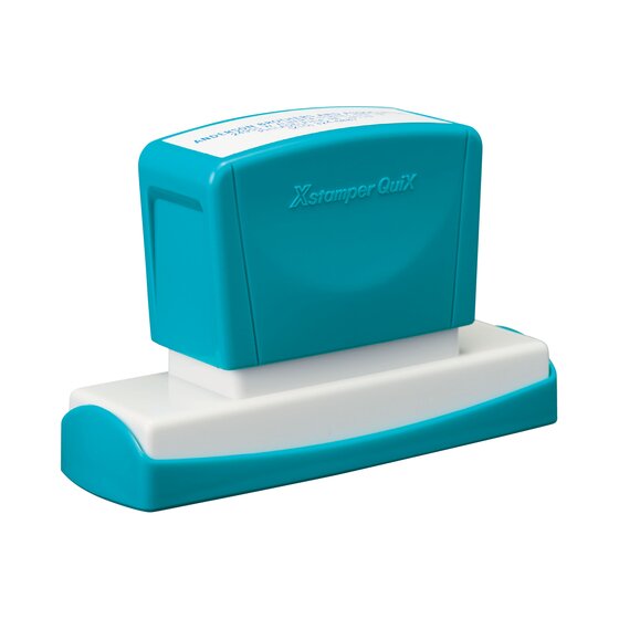 XStamper Quix Q26 Pre-Inked Rubber Stamp – 16 x 83mm – Blue Ink