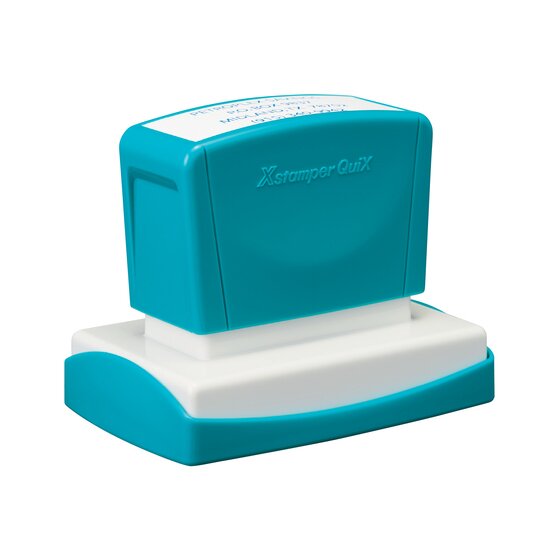 XStamper Quix Q16 Pre-Inked Stamp – 36 x 61mm Black
