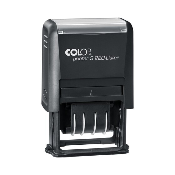 COLOP S220B Green Line Self-Inking Dater – 4mm Black, 63% Recycled Plastic