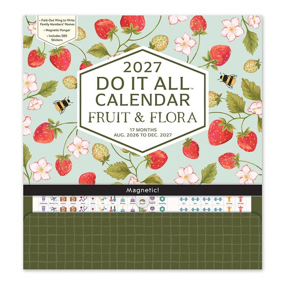 Orange Circle 2027 Fruit & Flora Do It All Wall Calendar
