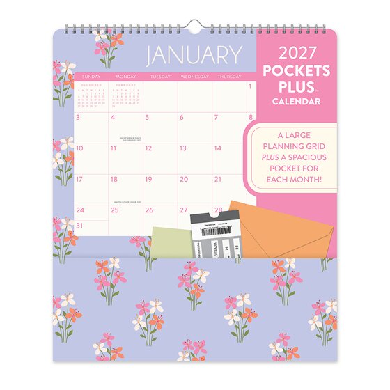 Orange Circle 2027 Secret Garden Pocket Plus Calendar