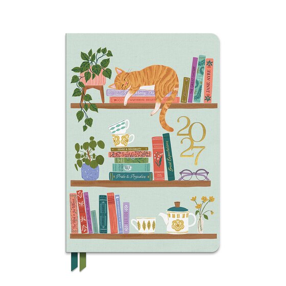 Orange Circle 2027 Library Cat Clara Week-to-View Planner 152x216mm