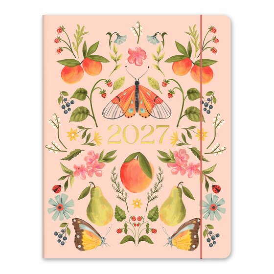 Orange Circle 2027 Fruit & Flora Just Right Month-to-View Planner 191x248mm