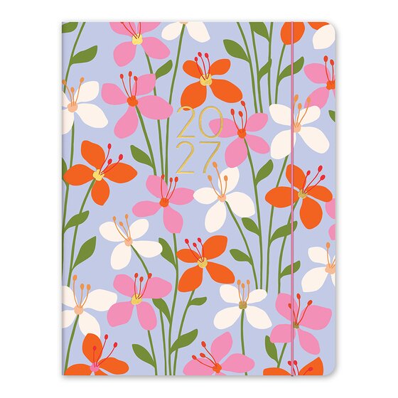 Orange Circle 2027 Secret Garden Just Right Month-to-View Planner – 191 × 248 mm