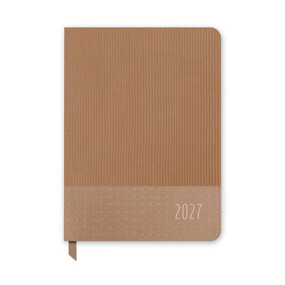 Orange Circle 2027 Chai Medium Dual-Textured Week-to-View Planner – 142 × 193 mm