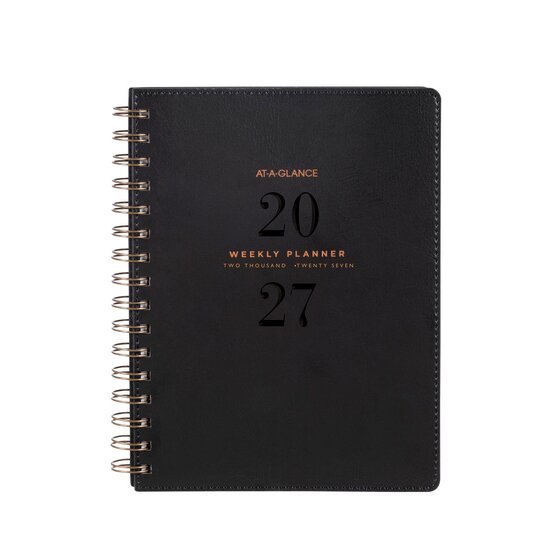 AT-A-Glance 2027 Signature Diary A5 Week-to-View Black