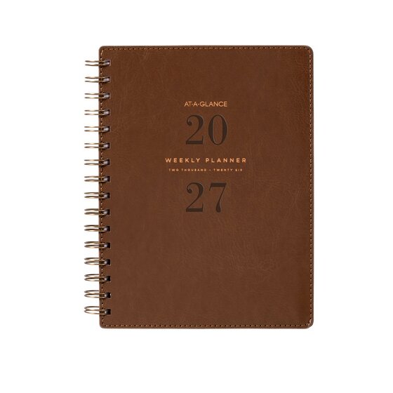 At-A-Glance 2027 Signature Diary – A5 Week-to-View, Brown
