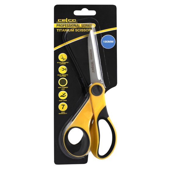 CELCO PRO SERIES TITANIUM SCISSORS 190MM